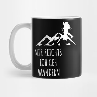 Hiking in the Harz Mountains the right shirt as a gift Mug